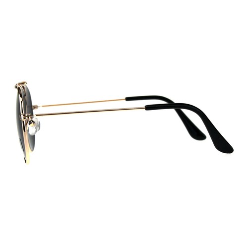 Girl's Pilot Sunglasses Kids Fashion Gold Metal Heart Bridge UV400 - Picture 7 of 15