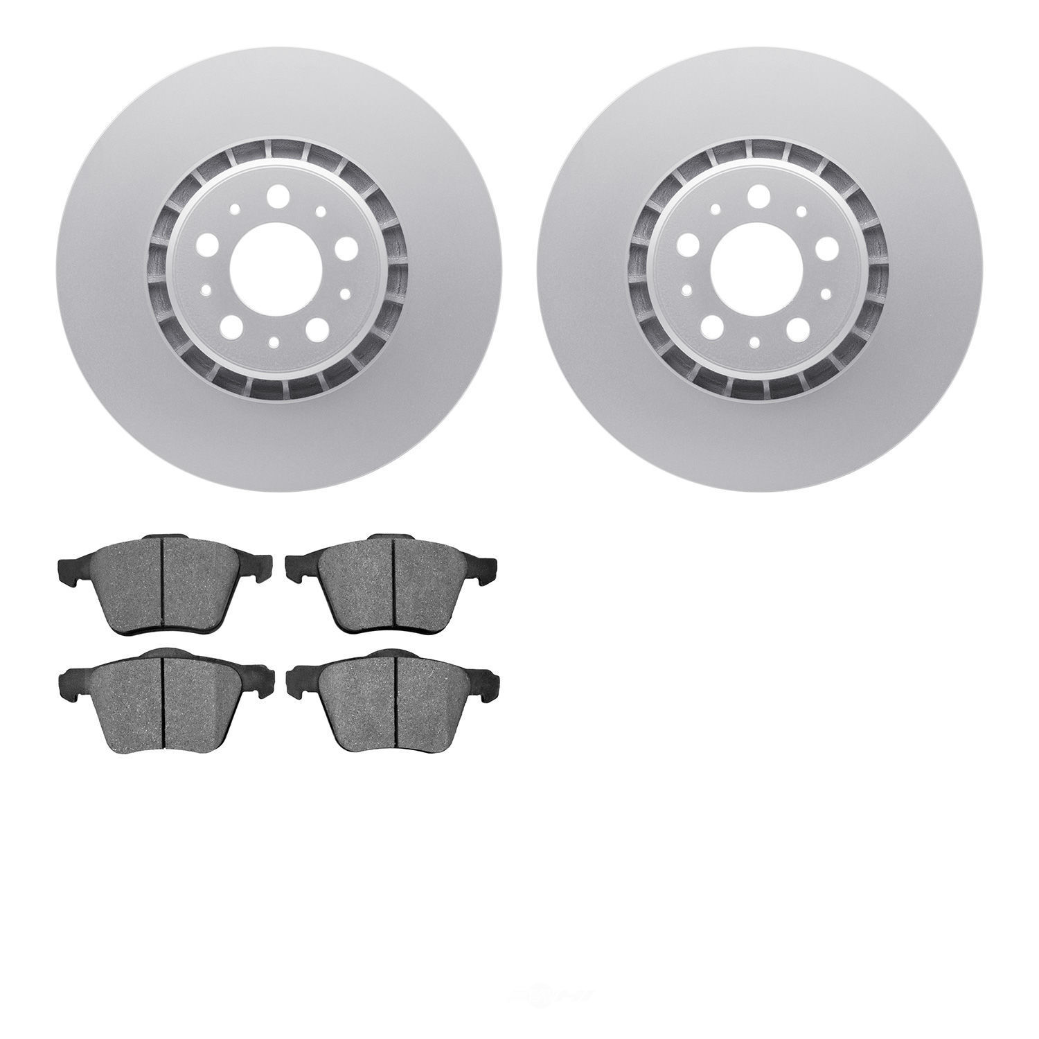 Disc Brake KitGEOSPEC Rotors with 5000 Advanced Brake Pads fits 2003