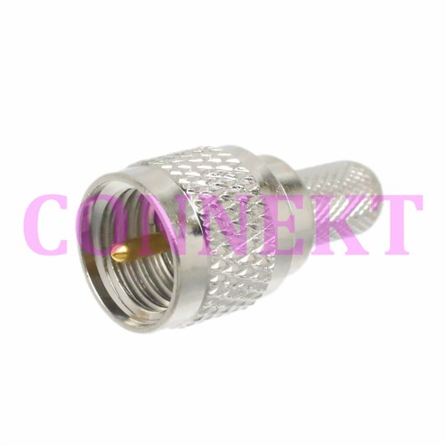Connettore BNC Femmina Connettori BNC Femmina A Crimpare Per Cavi RG-8X / LMR-240 - 2 Pezzi, Impedenza 50 Ohm, Premium By W5SWL Connettore Premium W5SWL