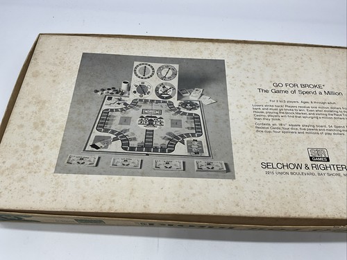 VTG Go For Broke Board Game Selchow & Righter, vintage - Picture 11 of 13