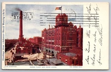 Anheuuser Busch Power Plant & Brew House Birdseye St Louis MO 1906 Postcard N26