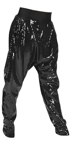Double Platinum PerformanceWear - Women Sequin Harem Style Pants - Small -  Black | eBay
