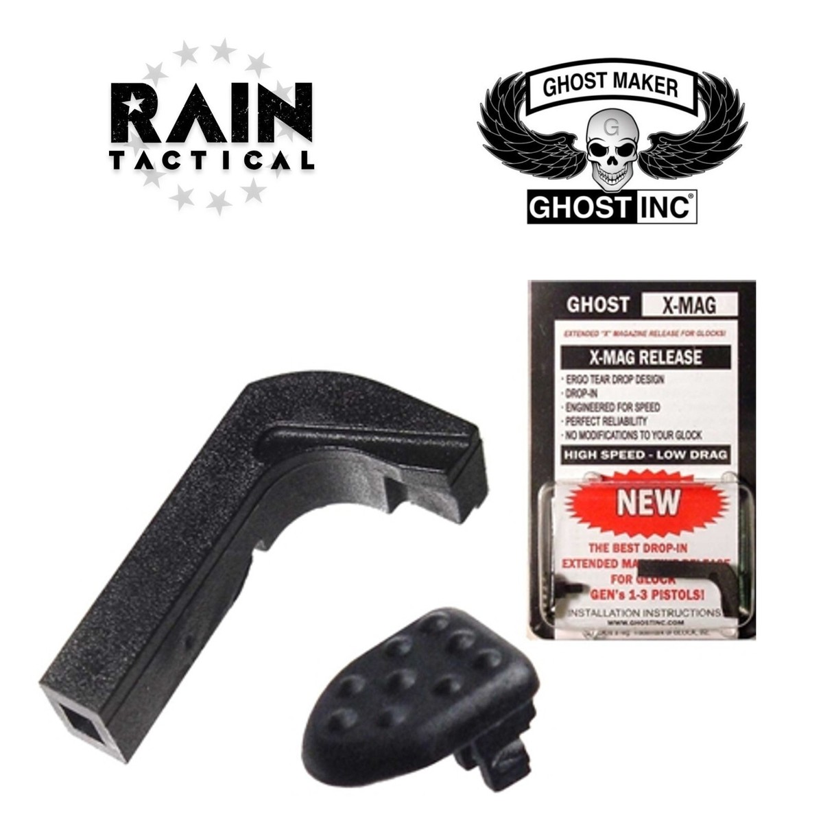 Ghost X-Mag Extended Magazine Release for Glock GEN 1-3, no MODS