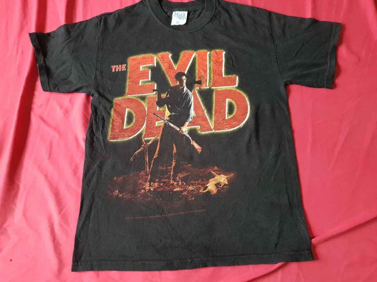 RARE Vintage The Evil Dead Black T-Shirt 666 Horror Halloween Sam