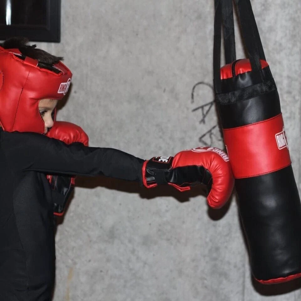 Punching Bag For Kids Guantes De Boxeo Para Niños Saco Juego Kit Bolsa Pegar NEW - Image 3 of 4