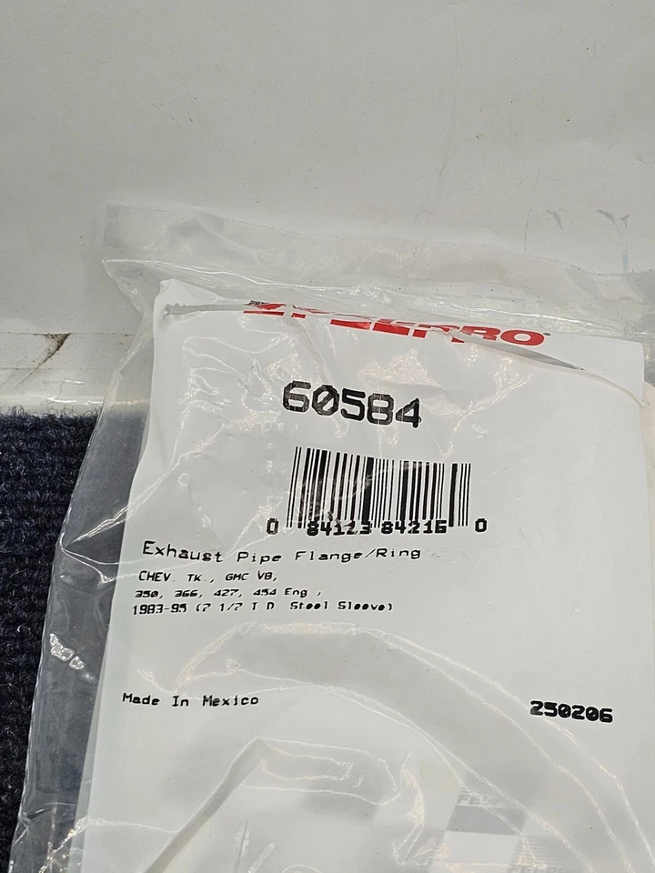 (CANTIDAD 2) Junta de brida de tubo de escape Fel-Pro 60584 para Chevrolet C6500 Kodiak 1998 Foto 2 de 4