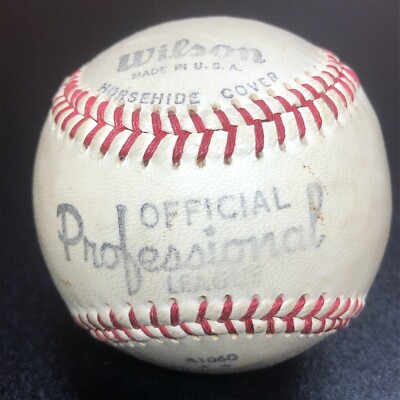 Balles de baseball officielles vintage Wilson ligue professionnelle A1060