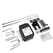 BBQ Rotisserie Kit Grill Spit Roaster Charcoal Pig Chicken Beef Motor+Rod & Fork