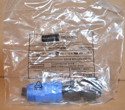 Amphenol C01620H00310010 Steckverbinder C016 20H003 100 10 NEU OVP