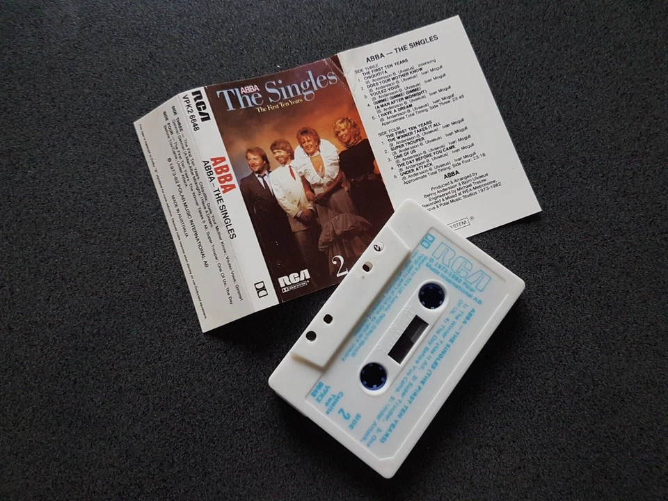 ABBA THE SINGLES THE FIRST TEN YEARS CASSETTE TAPE VERY GOOD COND cassette two - Image 2 of 2