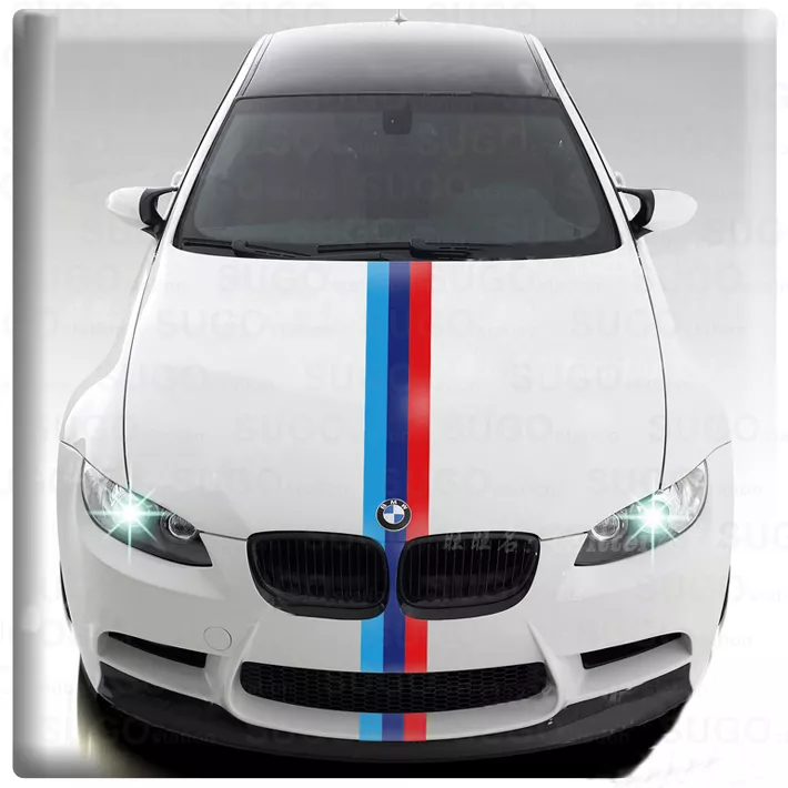 (1) 10 M-Colored Stripe Decal Sticker For BMW Exterior or Interior  Decoration