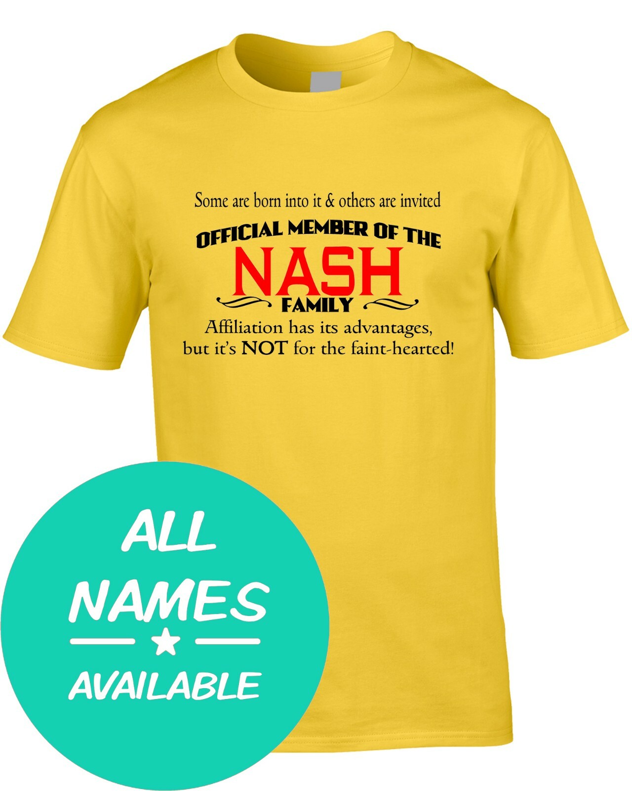 ALTRA T shirt uomo cognome membro squadra regalo nome famiglia clan cosa riunione personalizzata