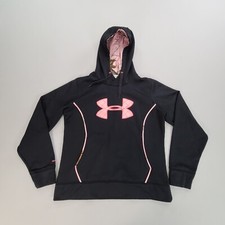 Under Armour Sweater Womens Medium Black Hoodie Pullover Outdoors Comfort Ladies