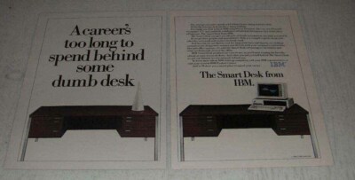 1983 IBM Personal Computer XT Ad - Dumb Desk