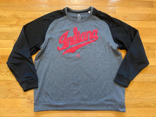 Indiana University Hoosiers Adidas Crewneck Script Ringer Mens Sz XXL