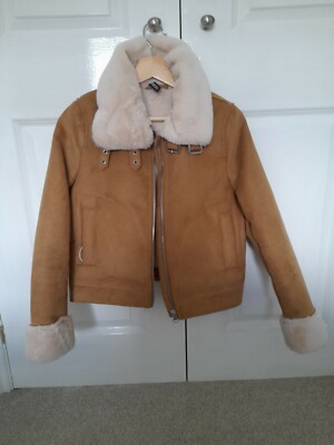 Ladies Jackets Brown Faux Fur Coat H&m Faux Fur Teddy Fur Coat