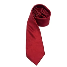 Perry Ellis Portfolio Very Perry Red Textured 100% Silk Tie