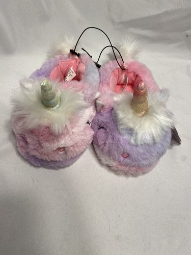 NEW wonder nation toddler girls unicorn slippers size 7 - 8