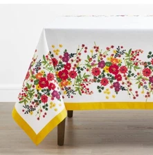 The Company Store Garden Floral Tablecloth 70 x 90 in