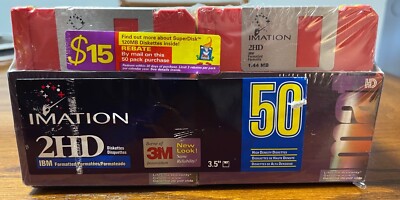 50 Count Imation 2HD Floppy Disks