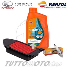 Tagliando KYMCO Agility 125 Plus 2014 2015 2016 / Kit Olio Repsol Filtro Candela