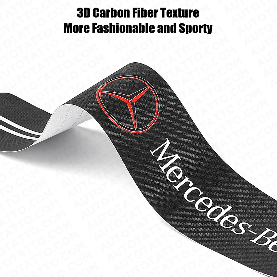 4x Cubierta antiarañazos de placa de puerta de coche Ford 3D calcomanía protectora adhesiva antiarañazos Foto 3 de 4