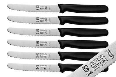 SMI-Tomatenmesser Solingen Gemüsemesser Wellenschliff Küchenmesser Obstmesser