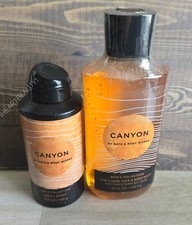 bath and body works men's collection canyon body wash and body spray