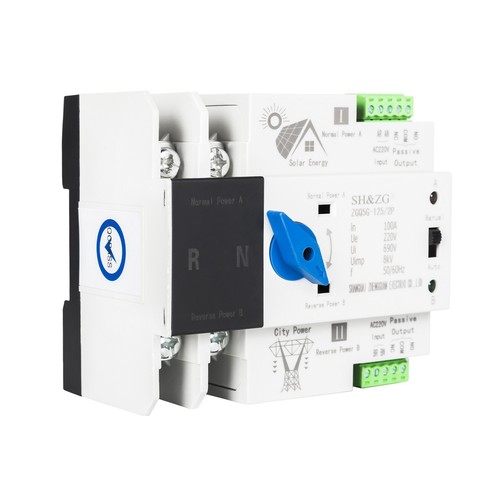 ZGQ5G-100A/2P Dual Power Auto-Umschalter 220V für Photovoltaik - Störungsfrei - Bild 9 von 15