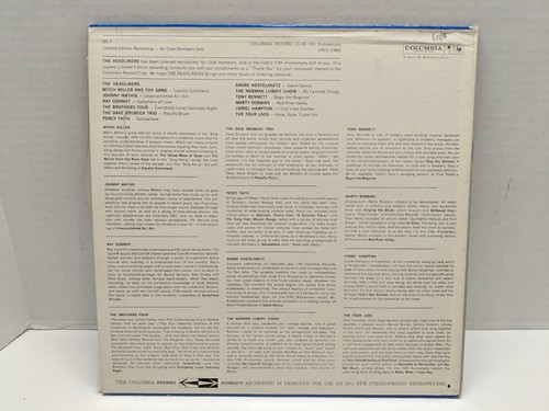 The Headliners Vol. 1 - Columbia Exclusive 5th Anniversary Vinyl Record - Picture 5 of 7