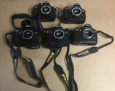 Nikon D70 Camera Bodies, LOT OF 5, Parts, with 1 Only Pro Master 82mm UV Filter