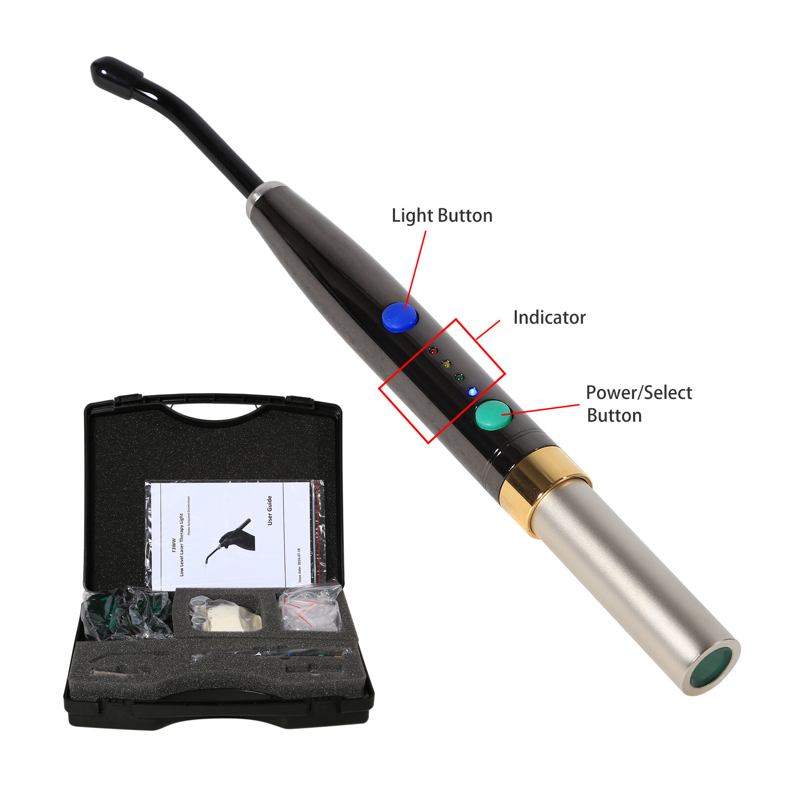 Dental Diode Laser System Wireless Heal laser Pen Oral Surgery Soft +Tips
