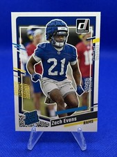 2023 Panini Donruss Rated Rookie Zach Evans #359 Los Angeles Rams, RC