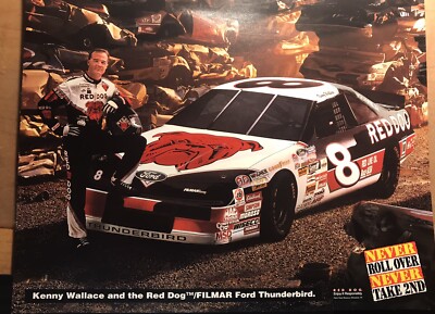1996 Kenny Wallace Red Dog Beer Ford Thunderbird NASCAR Photo | eBay