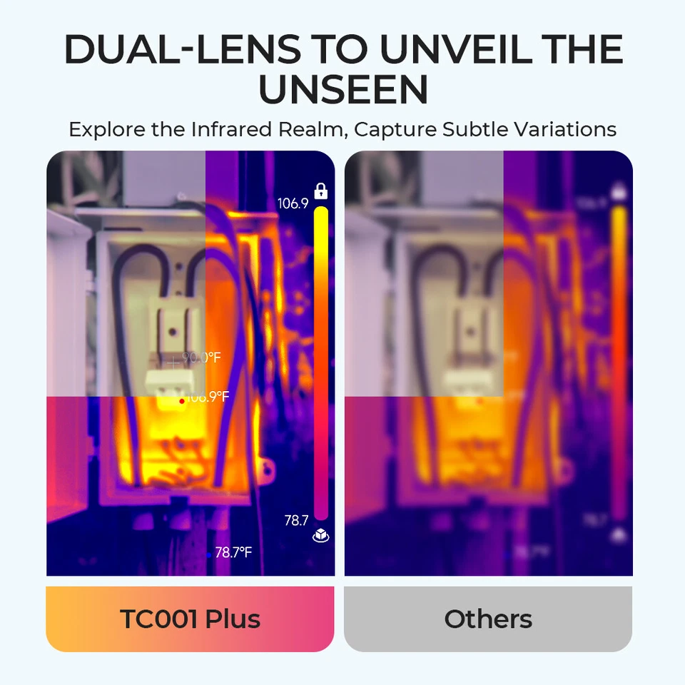 2024NEW💥TOPDON TC001 Plus Dual Lens Thermal Camera with 100W Visible Light Lens - image 4 of 4