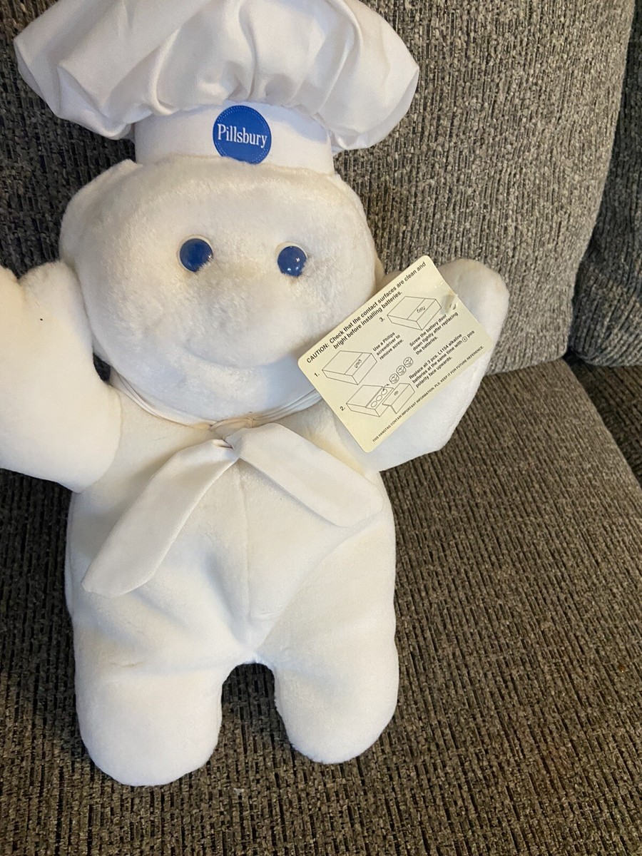 Vintage Pillsbury Doughboy Giggling Plush tested, working 14