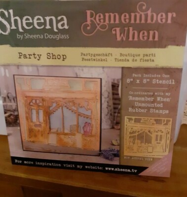 Sheena - Remember When - Schablone 8'' x 8'' Party Shop