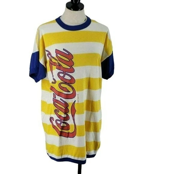 Yellow coca cheap cola shirt