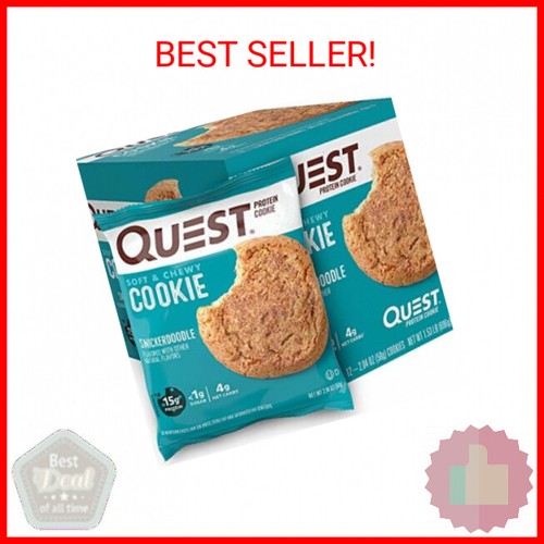 Quest Nutrition Snickerdoodle Protein Cookie, High Protein, Low Carb