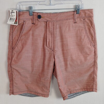 Howe Men's Switchstance Laguna Reversible Shorts Actual Size 34x10 Pink Gray NWT