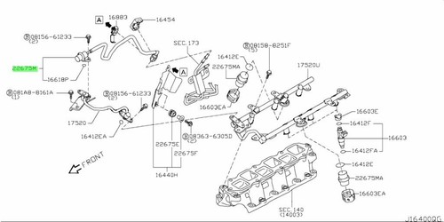NISSAN GENUINE INFINITI Fuel Damper Right Side G37 FX35 EX35 Q50 22675 - JK20B - Picture 8 of 11