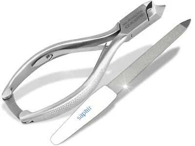 Extra Lange Große Nagelzange Kopfschneider 14 cm mit Nagelfeile aus Solingen