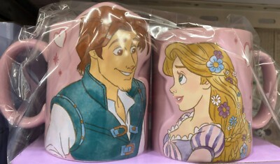 Disney Tangled Rapunzel & Pascal Ceramic Pair Mug Cup Set 300ml New Japan