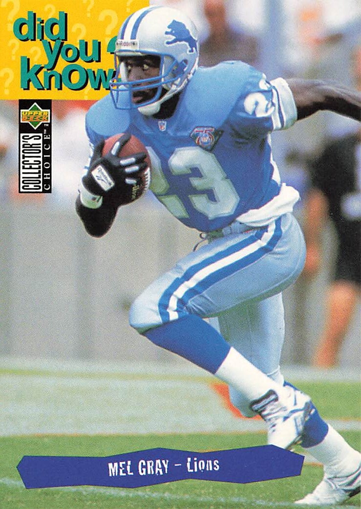 1995 Collector's Choice #44 Mel Gray Detroit Lions