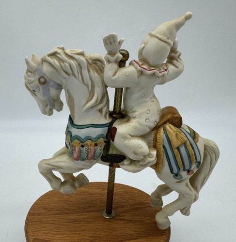 Carillon vintage Willits Melodies clown su giostra cavallo "Invia i clown" - Foto 4 di 7