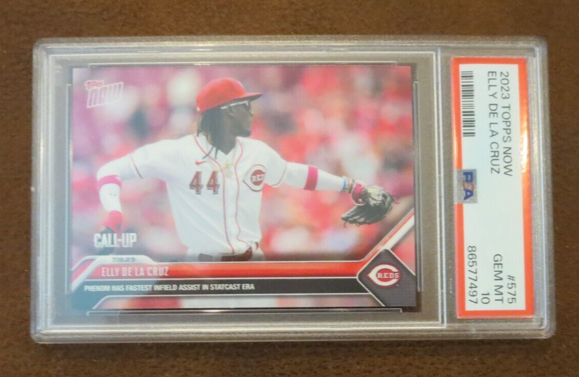 ELLY DE LA CRUZ 2023 Topps Now #575 RC PSA 10
