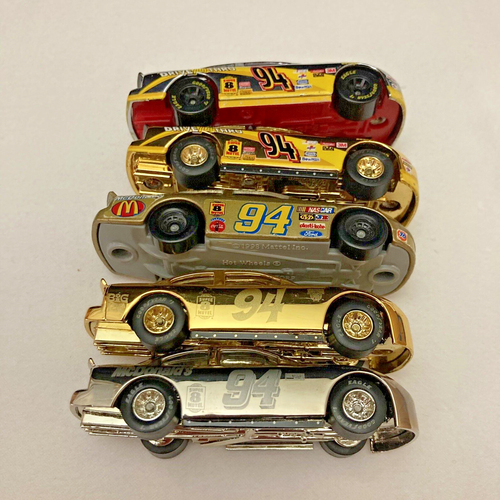 Bill Elliott Lot of 5 Loose Diecast Cars 1:64 NASCAR Silver & Gold Chrome Vtg - Picture 17 of 20