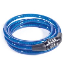 KUJI LIGHTWEIGHT 8MM X 900MM CABLE LOCK WITH 4-DIGIT COMBINATION LOCK ? BLUE