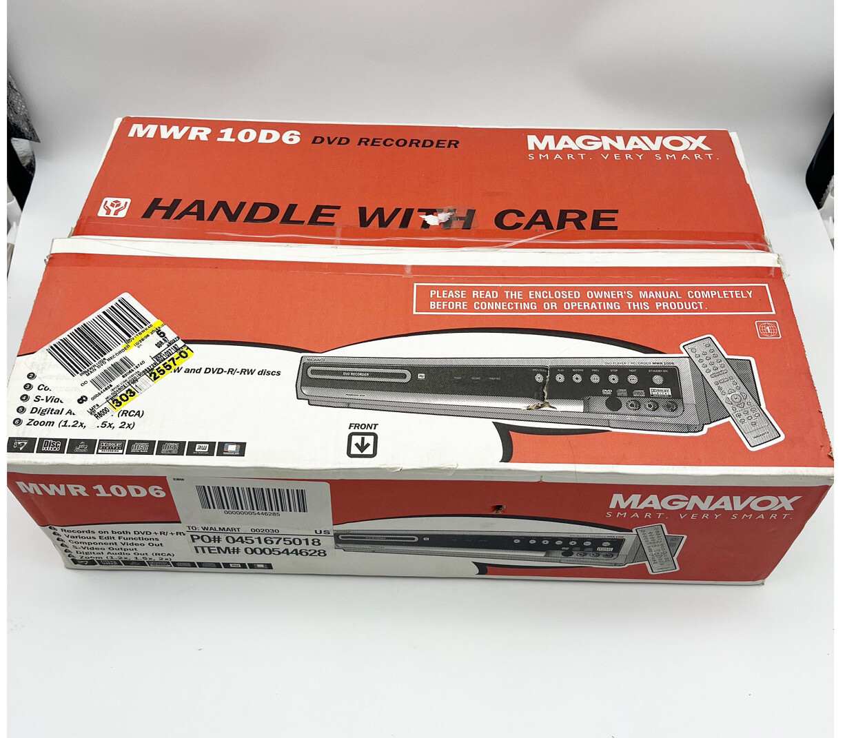 Magnavox MWR10D6 DVD Recorder brand new open box eBay