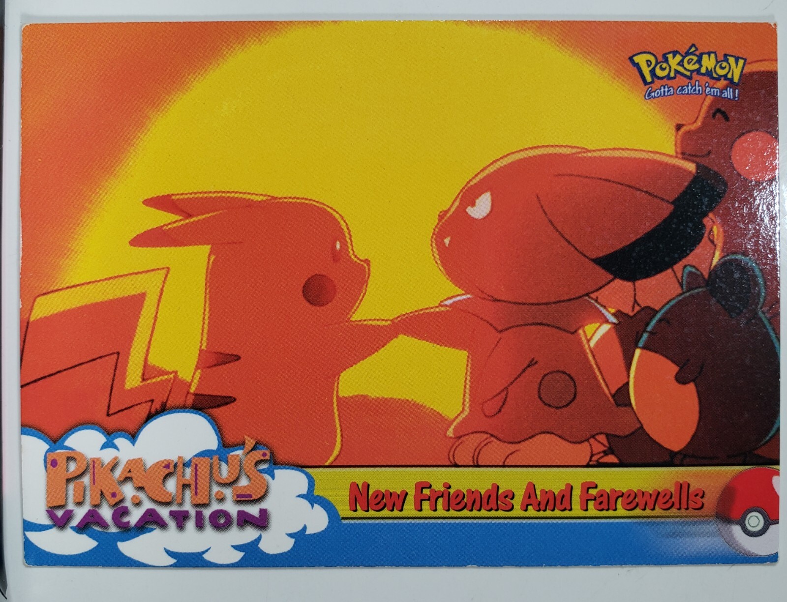 New Friends And Farewells # 59 VLP - Topps Pikachus Vacation Pokemon Subset Card